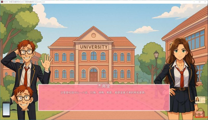 NSFW：财富与恋爱学校(NSFW: National School For Wealth … and Fuckery) v0.4.4.5.1 汉化版 PC+安卓 日系SLG游戏 4.2G