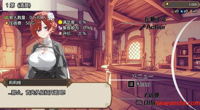 女冒险者聚集的旅店 v1.02 AI汉化版 经营模拟RPG游戏 1.4G