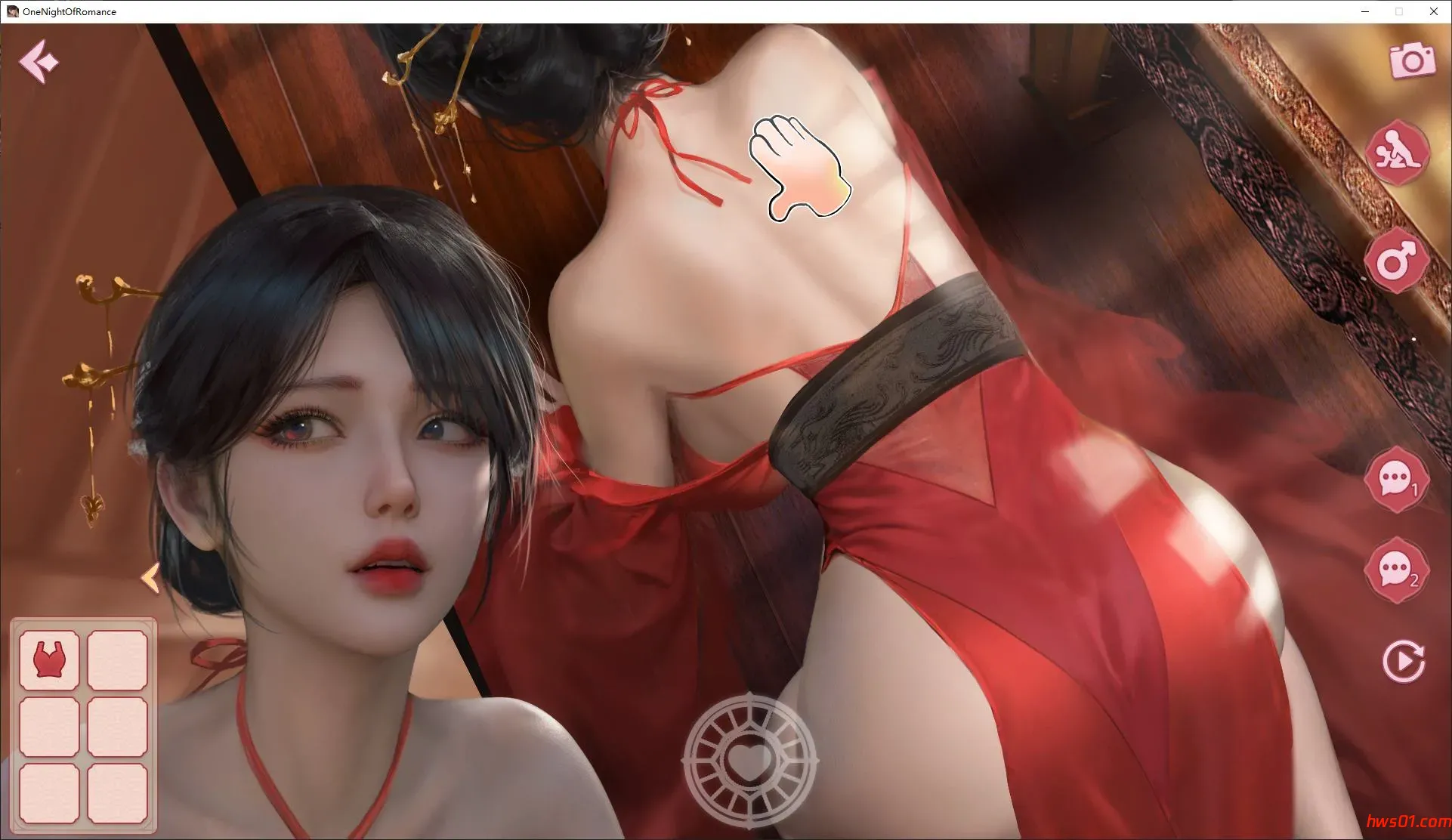 一夜风流（One Night of Romance with my waifu） steam官方中文版 动态SLG游戏 2.3G